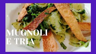 Mugnoli e triaPappardella con cavoli e pasta fritta [upl. by Claudelle]