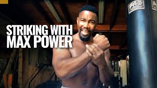 HOW TO STRIKE WITH MAXIMUM POWER  Training with Michael J White [upl. by Sorodoeht]