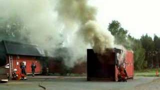 Skövde Fire School  Backdraft [upl. by Lebana]