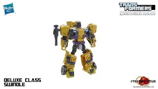 Transformers Combiner Wars Deluxe Class Swindle Video Review [upl. by Kenton]