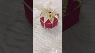 DIY handmade gift box 🎁 shorts craft [upl. by Aihsekat]