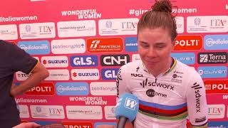 Lotte Kopecky Elisa post Stage 7 Giro Women [upl. by Shir]