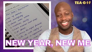 Claudia Jordan Funky Dineva And Al Reynolds Share Their New Year Resolutions  TEAGIF [upl. by Aneetsirk204]