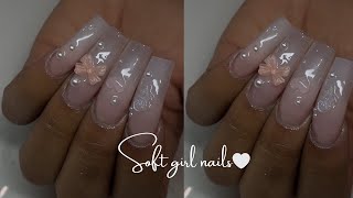 Work With Me  Beginner Friendly Nail Art  Acrylic Nails  Acrylic Application [upl. by Faucher]