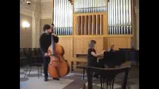 Capuzzi concerto Fdur for double bass  Aynur Zayni [upl. by Elime301]