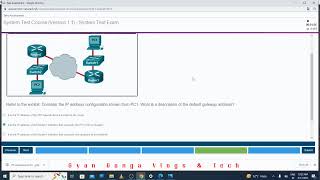 CCNA System test exam answers 2024  CCNAV7 Introduction to networks  Cisco CCNA itn cisco study [upl. by Sancho146]