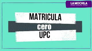 Matricula cero UPC [upl. by Cheyne543]