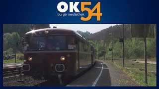 Nostalgische Schienenbusfahrt rund um Trier [upl. by Nuahsed]