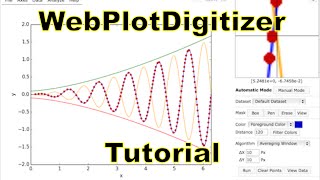 WebPlotDigitizer Tutorial 36 Watch at 720p [upl. by Dosi755]