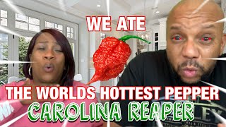 The Carolina Reaper challenge gone wrong Worlds hottest chili pepper challenge Used in Paqui Chip [upl. by Netsrik]