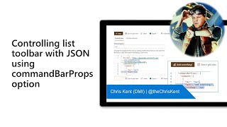 Controlling list toolbar with JSON using commandBarProps option [upl. by Merete]