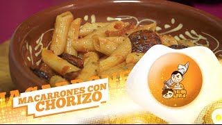 Receta 133 Macarrones con Chorizo [upl. by Ruggiero]