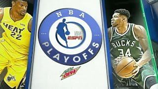 ESPN NBA Playoffs intro  MIAMIL  5222021 GM1 [upl. by Eadrahs]