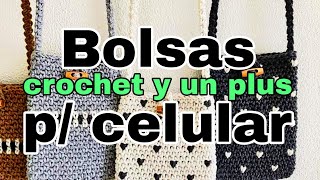 Bolsas para celular tejidas a crochet [upl. by Ahsiken]