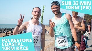 SUB 33MIN 10KM RACE at the Folkestone Coastal 10km PB [upl. by Rawlinson]