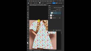 Apply Pattern Design to Clothes in 2 Minutes with Photoshop shorts [upl. by Farnham320]