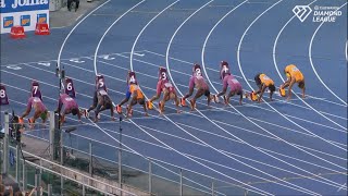 Mens 100m 2024 Rome Diamond League [upl. by Kopans79]