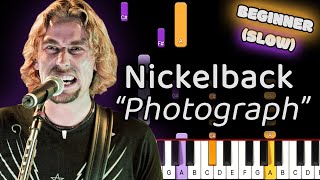 Learn To Play Photograph Nickelback on Piano Beginner SLOW 50 Speed [upl. by Thor60]