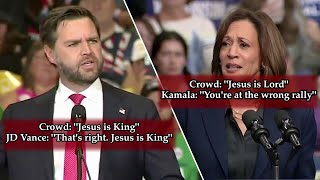 Two Completely Different Reactions to Someone in the Crowd Claiming Jesus is King and Lord [upl. by Euginom634]