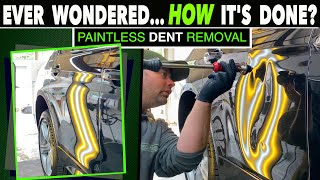 The BEST WAY To FIX a DENT With Paintless Dent Removal  PDR Tutorial [upl. by Eliades]