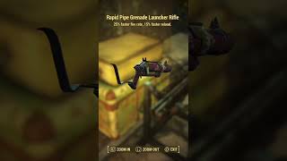 Fallout 4  Rapid Pipe Grenade Launcher Rifle [upl. by Pedaias]