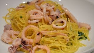 Tagliolini ai calamaretti Tagliolini Pasta with Squids by BRAVOBOBmp4 [upl. by Clayberg]