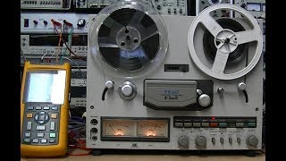 audio review TEAC X3MK2 performance test reel to reel tape recorder [upl. by Narmi526]