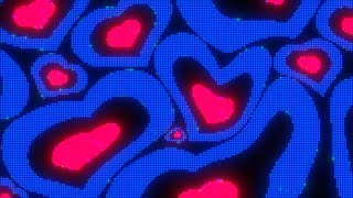 Warped Pink and Blue Y2k Neon LED Lights Heart Background  1 Hour Looped HD [upl. by Saihtam]