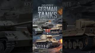 The Evolution of German Tanks  Key Models Explained shorts [upl. by Hnamik]