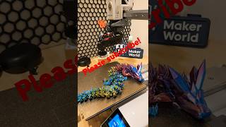 3d printed crystal dragon 3dprinting passthrough smartphone 3dprintingmachine 3dprinted 3dpri [upl. by Eisdnyl]