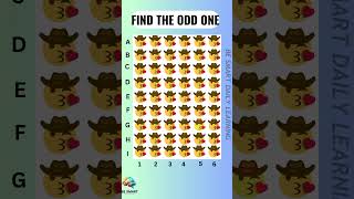 Find the odd one 😰 shorts findthedifference spotthedifference puzzle emojichallenge shortsgame [upl. by Lela]