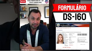 Dicas para preencher DS 160 Visto Americano  Dinheiro para apresentar na imigração shorts [upl. by Guillema1]