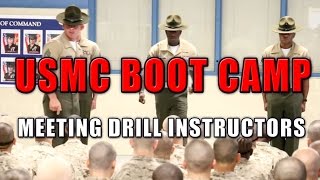 EPIC Speech from Marine Corps Drill Instructors  USMC Boot Camp Day 1 [upl. by Hodge]