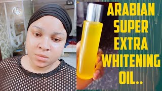 ARABIAN SUPER EXTRA WHITENING BODY OIL  its so white [upl. by Aniluj475]