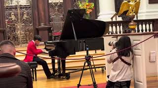 Stephen Chen 11Y Moszkowski Caprice Espagnol Op37 Harvard University Memorial Church [upl. by Labors]