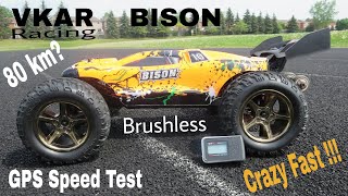 GPS Speed Test  Vkar Racing Bison V2 80 Km [upl. by Ilam721]