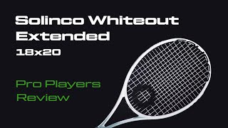 Solinco Whiteout 18x20 XTD  A truly special racket [upl. by Heaps]