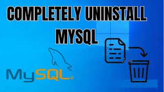 how to uninstall MySQL on window  how to completely Remove MySQL uninstallmysql [upl. by Ossy]