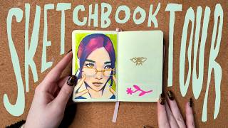 sketchbook tour 🔮 one week sketchbook challenge [upl. by Cronin]