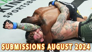 MMA Submissions of August 2024 [upl. by Nohsed]