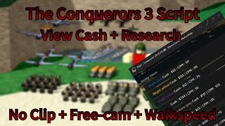 The Conquerors 3 Script Showcase  View Cash  Research  More [upl. by Alyehs533]