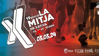 Medio Maratón de Xativa 2024 Salida y km 2 [upl. by Etirugram358]