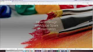 How to Create a Short Presentation Using Adobe Spark [upl. by Amber]