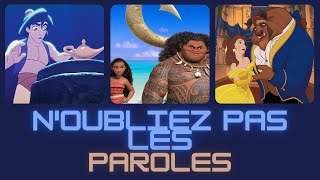 Noubliez pas les paroles Disney  20 extraits [upl. by Ajnot]