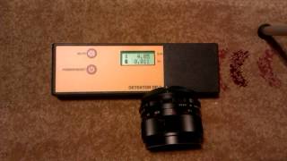 Ratioactive lens thoriated MamiyaSekor 55mm f14 and my Geiger counter [upl. by Ketchum]