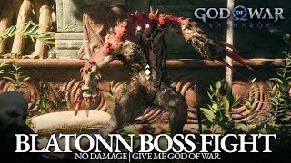 God of War Ragnarok  Blatonn Boss Fight No Damage  GMGOW [upl. by Appleby642]