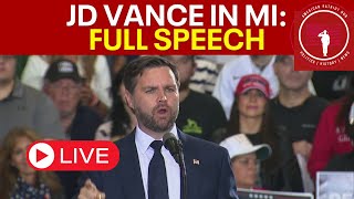 JD Vance Rally in Michigan FULL SPEECH  MAGA Movement Unites [upl. by Thomsen228]