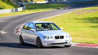 BMW E46 325ti compact Nordschleife Touristenfahrten GHDD 04102024  Lap w 116i tracktool infront [upl. by Eisse875]