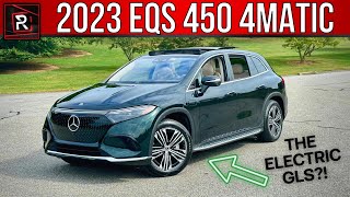 The 2023 MercedesBenz EQS 450 4Matic SUV Is An Electric Crossover Between A GLS amp SClass [upl. by Neelya]