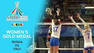 RUSSIA vs ITALY  Womens Gold Medal  FISU Summer Universiade  Napoli 2019 [upl. by Alain303]